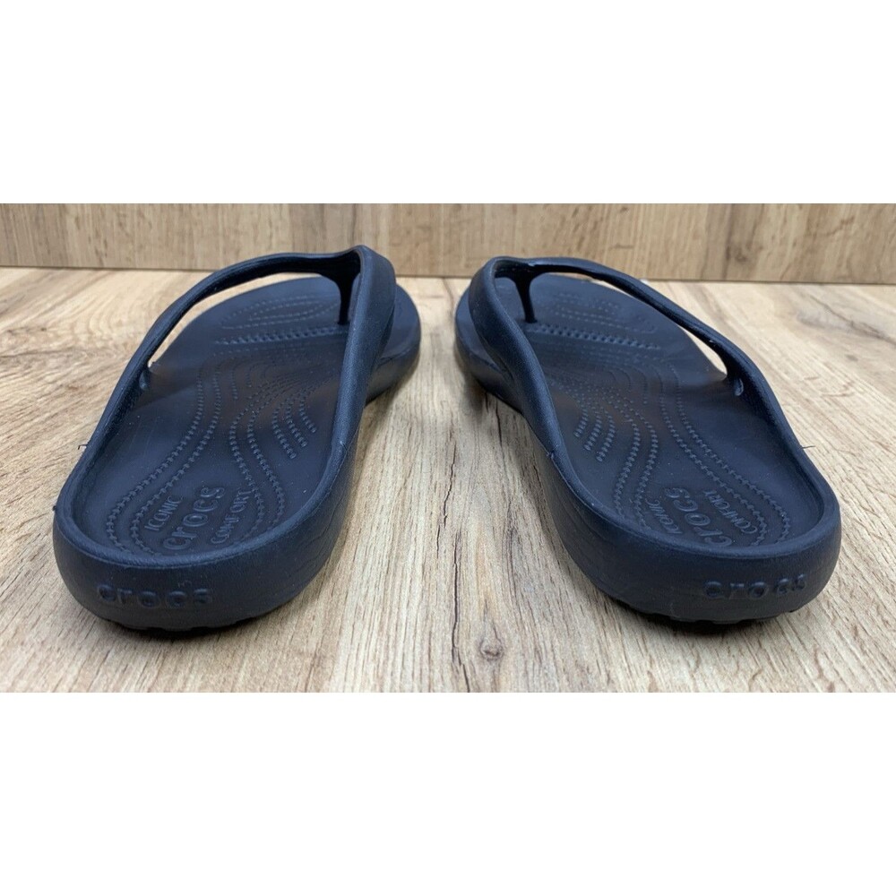 Crocs Women's Kadee II Flip Flop Sandal Thong Toe Black Size 10 - Picture 7 of 13